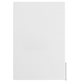 Placa Cega com Suporte 4x2 - RECTA Branco Satin